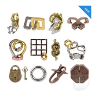 Classic 2 inch Metal Brain Teaser Puzzles Asst - ToyTime