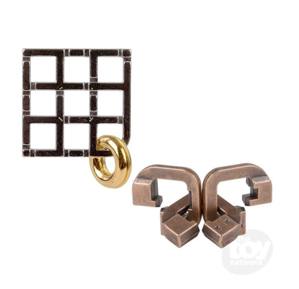 Classic 2 inch Metal Brain Teaser Puzzles Asst - ToyTime