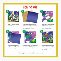 Color By Foil Dinosaurs Sticker Book - ToyTime