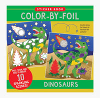Color By Foil Dinosaurs Sticker Book - ToyTime