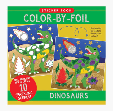 Color By Foil Dinosaurs Sticker Book - ToyTime