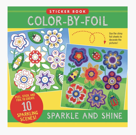 Color By Foil Sparkle and Shine Sticker Book - ToyTime