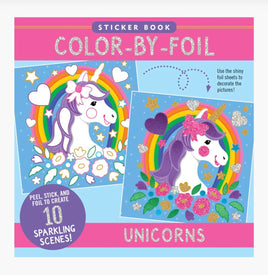 Color By Foil Unicorn Sticker Book - ToyTime