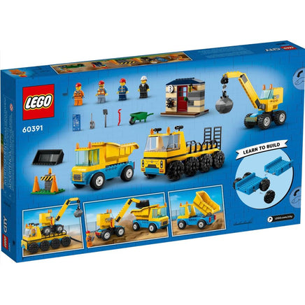 construction trucks ans wrecking ball crane 60391 - ToyTime