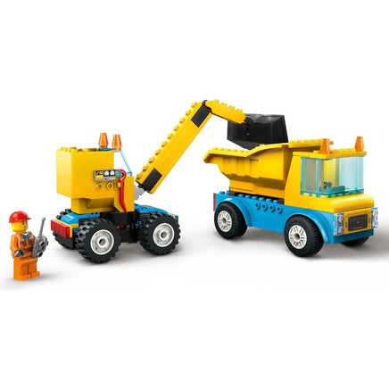 construction trucks ans wrecking ball crane 60391 - ToyTime