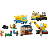 construction trucks ans wrecking ball crane 60391 - ToyTime