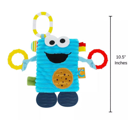 Cookie Monster Tug and Tag Teether Toy - ToyTime