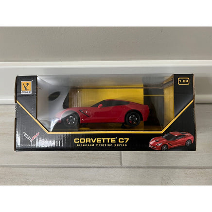 CORVETTE C7 FRICTION Classic Model Car Toy RED 2.4g, 3C Racing Sports Car - ToyTime