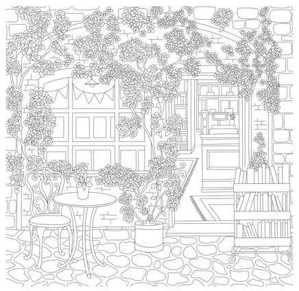 Cozy Bookshops Colouring Book - ToyTime