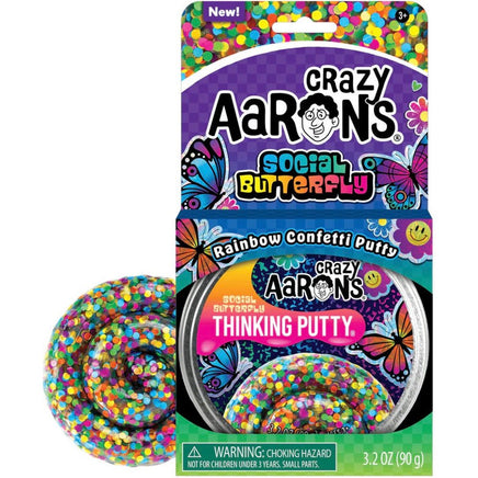 Crazy Aarons Social Butterfly Thinking Putty - ToyTime