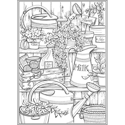 Creative Haven Country Charm Coloring book - ToyTime