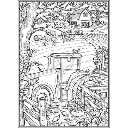 Creative Haven Country Farm Scenes Coloring Book - ToyTime