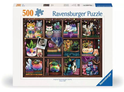 Cubby Cats and Succulents 500pc Puzzle - ToyTime