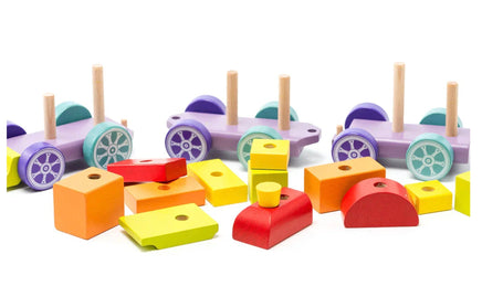 Cubika Wooden Rainbow Train - ToyTime