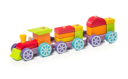 Cubika Wooden Rainbow Train - ToyTime