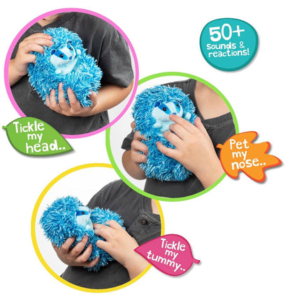 Curlimals Blue Badger - ToyTime