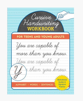 Cursive Handwriting Workbook for Teens and Young Adults - ToyTime