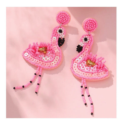 Dangle Earrings Dancing Flamingo - ToyTime