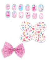 Dazzle Nails Hair Bow Clip Ballerina Beauties - ToyTime