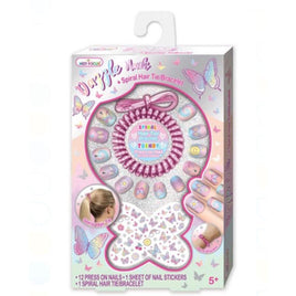 Dazzle nails with spiral hair tie - ToyTime