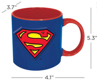 DC Comics Superman Logo Embossed Ceramic Mug - ToyTime