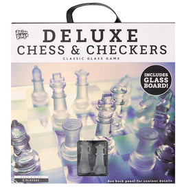 Deluxe Glass Chess & Checker - ToyTime