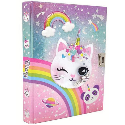 Diary with lock and keys caticorn - ToyTime