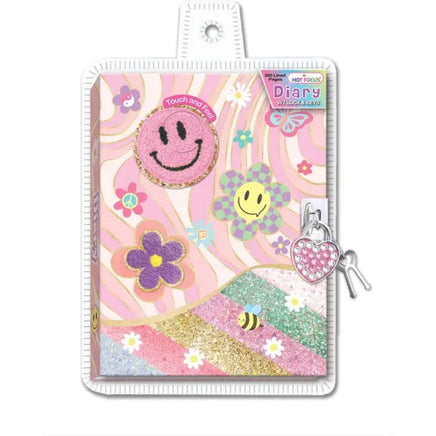 Diary With locks & Key, Groovy Flower - ToyTime