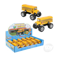 Die-Cast Pull Back Big Wheel School Bus 5 inch - ToyTime