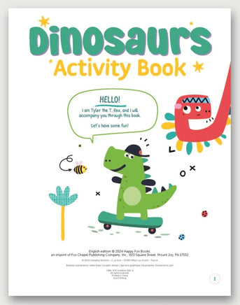 Dinosaur Activity Book 80 plus - ToyTime