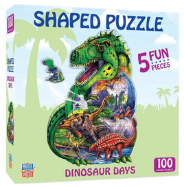 Dinosaur Days 100pc Shaped Puzzle - ToyTime