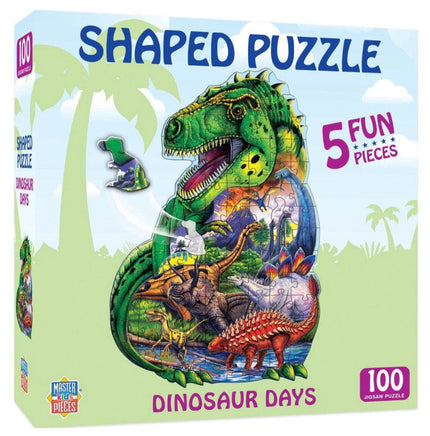 Dinosaur Days 100pc Shaped Puzzle - ToyTime
