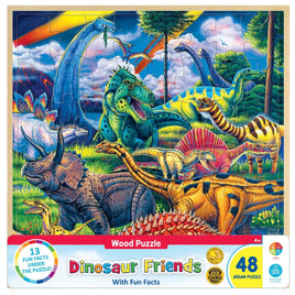 Dinosaur Friends 48 Piece Wooden Puzzle - ToyTime