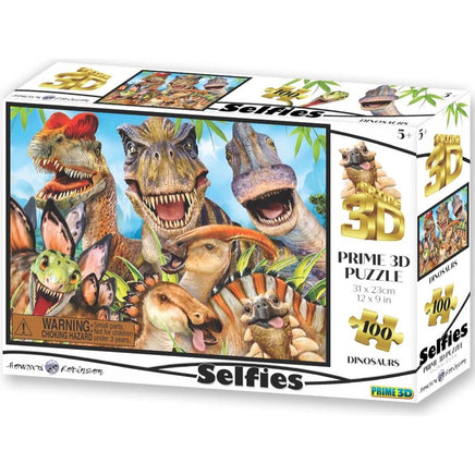 Dinosaur Selfie 3D 100 pc Jigsaw Puzzle - ToyTime