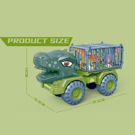 Dinosaur Truck With Cage and Dinosaur - ToyTime