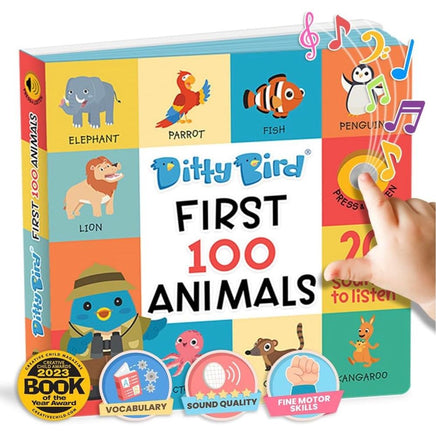 Ditty Bird First 100 Animals - ToyTime