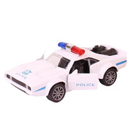 Dodge police/Fire car Pull back die - cast metal with bumper , door open function 1:32 - ToyTime