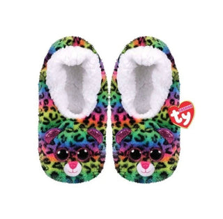 Dotty Leopard Slipper Socks Large - ToyTime