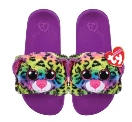 Dotty Leopard Slippers slides Medium - ToyTime