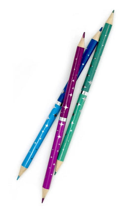 Double Metallic Colored Pencils - ToyTime