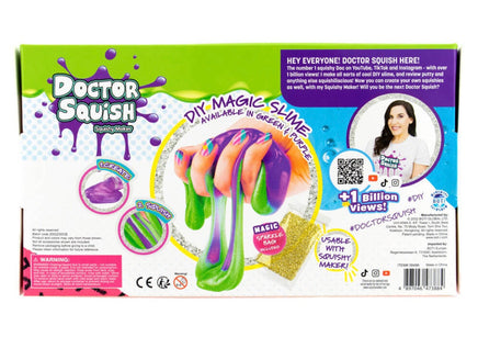 Dr Squish DIY Magic Slime dbl Set Green & Purple - ToyTime