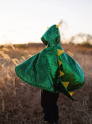 Dragon Toddler Cape Green/Metallic - ToyTime