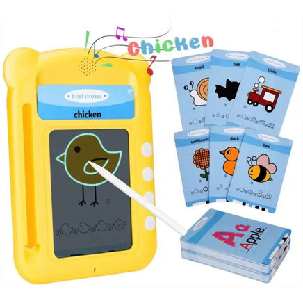 Early Educational Kids Writing/Drawing Tablet with Talking Flash Card Learning Machine Toys - ToyTime