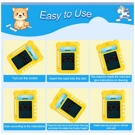 Early Educational Kids Writing/Drawing Tablet with Talking Flash Card Learning Machine Toys - ToyTime