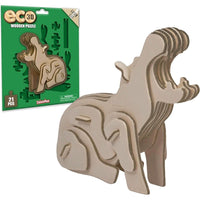 Eco 3D Wooden Puzzle - Hippo - ToyTime