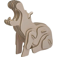 Eco 3D Wooden Puzzle - Hippo - ToyTime