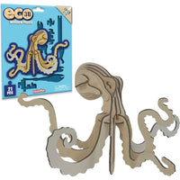 Eco 3D Wooden Puzzle - Octopus - ToyTime