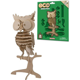 Eco 3D Wooden Puzzle - Owl - ToyTime