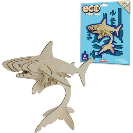 Eco 3D Wooden Puzzle - Shark - ToyTime