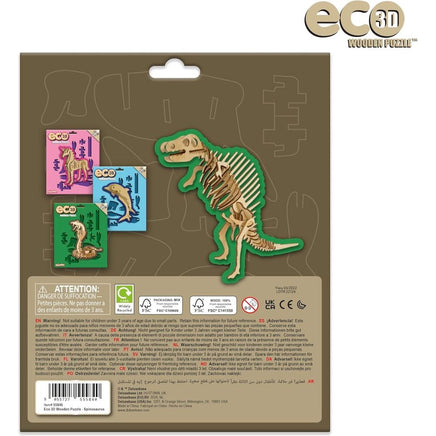 Eco 3D Wooden Puzzle - Spinosaurus - ToyTime